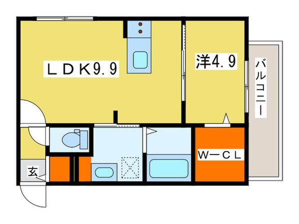 ブランシャール円山医大前の物件間取画像